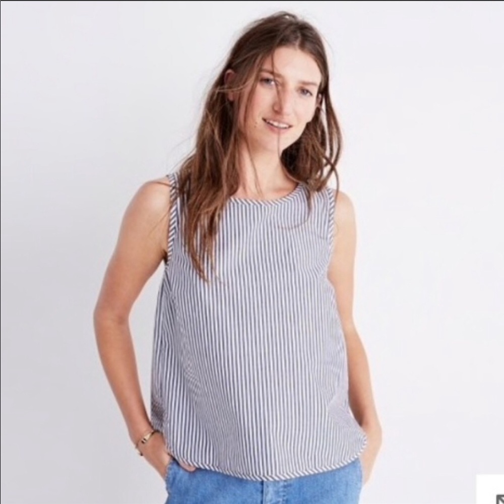 Madewell Striped Tanktop Size M NWT